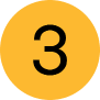 A yellow circle with the number 3 in black at the center.